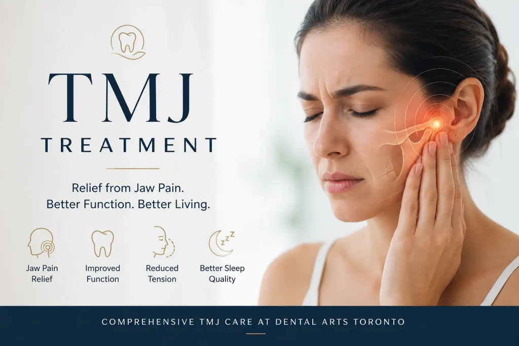 TMJ treatment in Toronto patient at Dental Arts Toronto