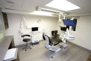 Treatment room at Dental Arts in Toronto.